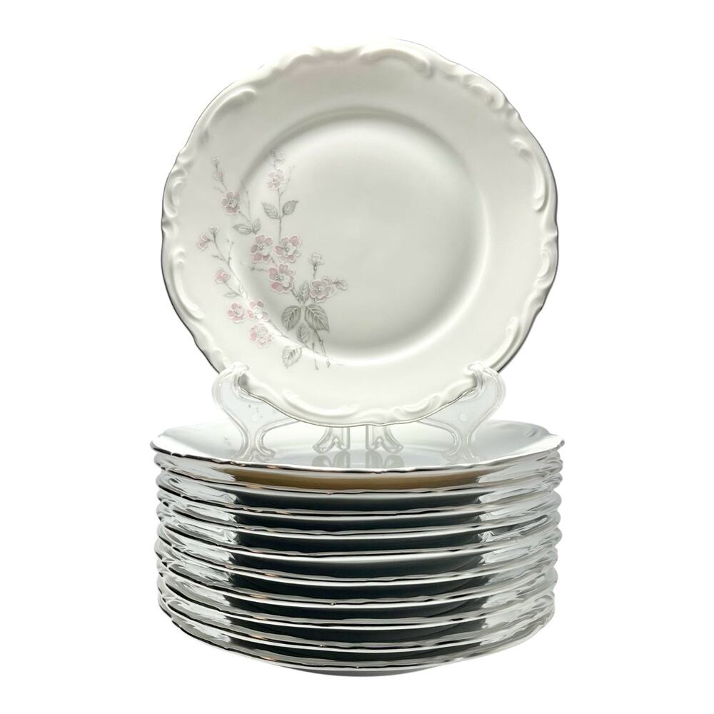 Mitterteich “Fragrance” Set of 11 Porcelain Bread Plates 6 3/4”